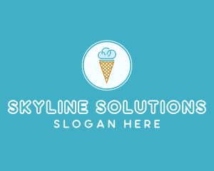 Cloud Ice Cream logo design