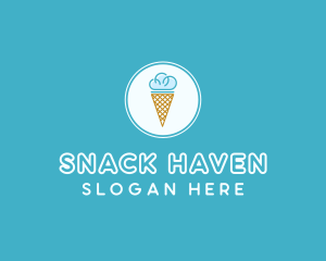 Cloud Ice Cream logo design