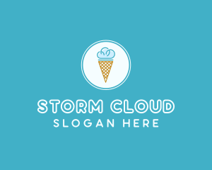 Cloud Ice Cream logo design