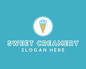 Cloud Ice Cream logo design