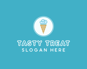 Yummy - Cloud Ice Cream logo design
