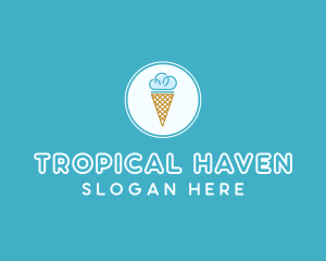 Cloud Ice Cream logo design