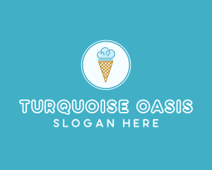 Cloud Ice Cream logo design