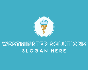 Cloud Ice Cream logo design