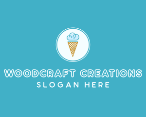 Cloud Ice Cream logo design