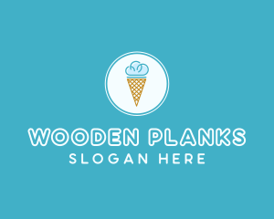 Cloud Ice Cream logo design