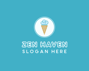 Cloud Ice Cream logo design