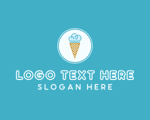 Ice Cream Parlor - Cloud Ice Cream logo design