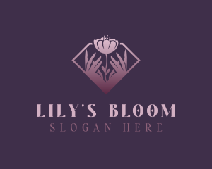 Lily - Flower Hands Wellness logo design