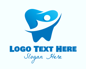 Offshore - Gradient Blue Dentist logo design