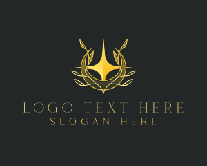 Flower - Elegant Moon Star logo design