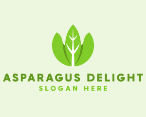 Organic Herb Leaves  logo design