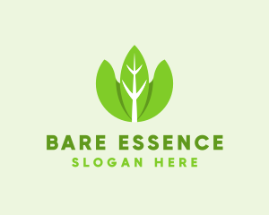 Organic Herb Leaves  logo design