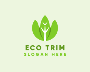 Organic Herb Leaves  logo design