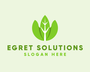 Organic Herb Leaves  logo design