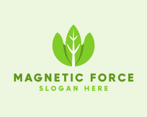 Organic Herb Leaves  logo design