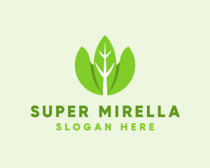 Environment - Organic Herb Leaves logo design