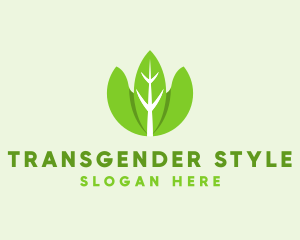 Organic Herb Leaves  logo design