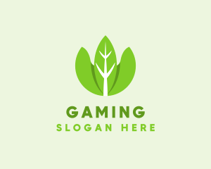 Vegetarian - Organic Herb Leaves logo design