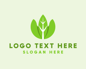 Organic Herb Leaves  logo design