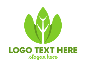 Leaves - Organic Herb Leaves logo design