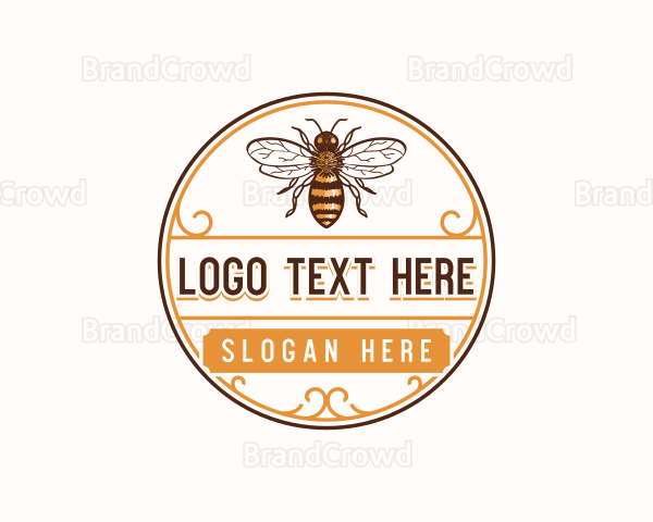 Bee Insect Wings Logo