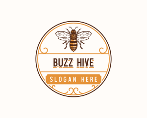 Bee Insect Wings logo design