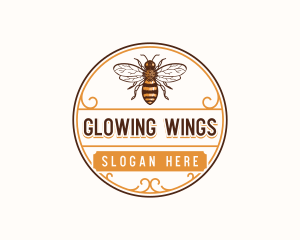 Bee Insect Wings logo design