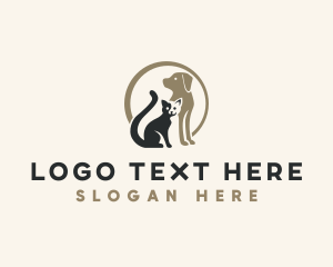 Dog Cat Kitten logo design