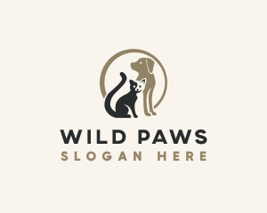 Dog Cat Kitten logo design