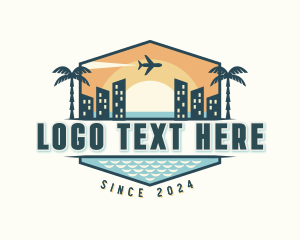 Sunset Ocean Travel Logo