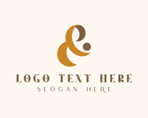 Type - Premium Luxury Ampersand logo design