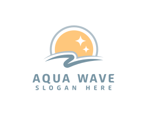 Sunny Beach Ocean  logo design