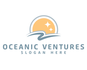 Sunny Beach Ocean  logo design