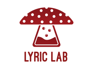 Mushroom Lab Flask logo design