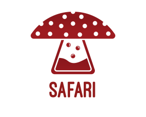 Chef - Mushroom Lab Flask logo design