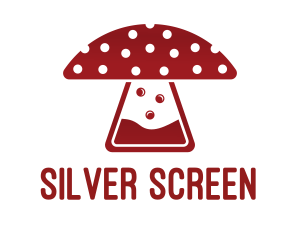 Cafe - Mushroom Lab Flask logo design