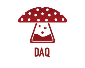 Research - Mushroom Lab Flask logo design