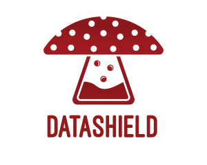 Chemist - Mushroom Lab Flask logo design