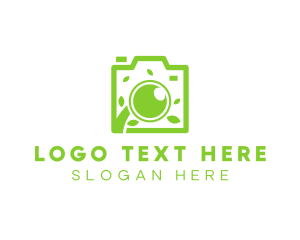 Green - Green Leaf Lens logo design