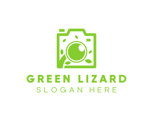 Green Leaf Lens logo design