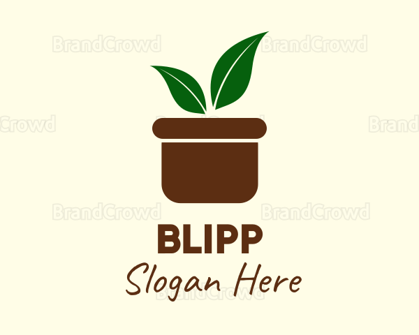 Boho Plant Pot Logo
