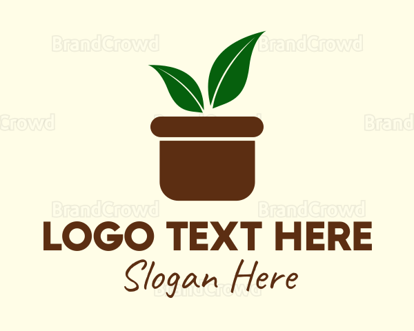 Boho Plant Pot Logo