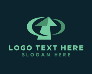 Moving - Green Arrow Forwarding logo design