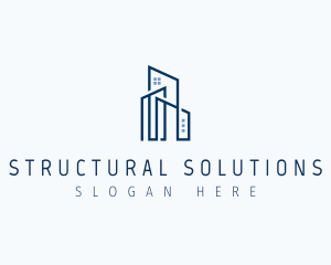 Structural - Architecture Condominium Building logo design