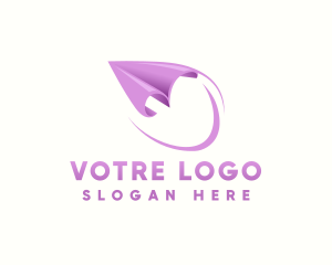 Shipment - Logistics Paper Plane Courier logo design