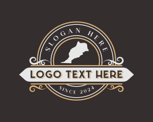Country - Morocco Country Map logo design