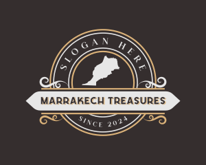 Morocco - Morocco land Map logo design