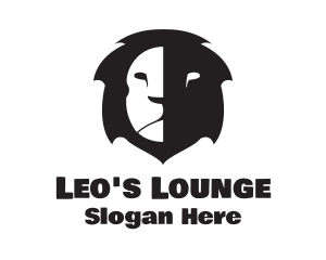 Leo - Lion Face Shadow logo design