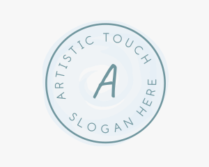 Watercolor Brush Boutique logo design